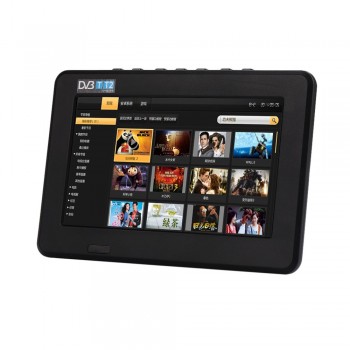 Cewaal 7 inch 16:9 color TFT-LED Portable ATSC DVB-T2 Rechargeable Digita TV Television Player