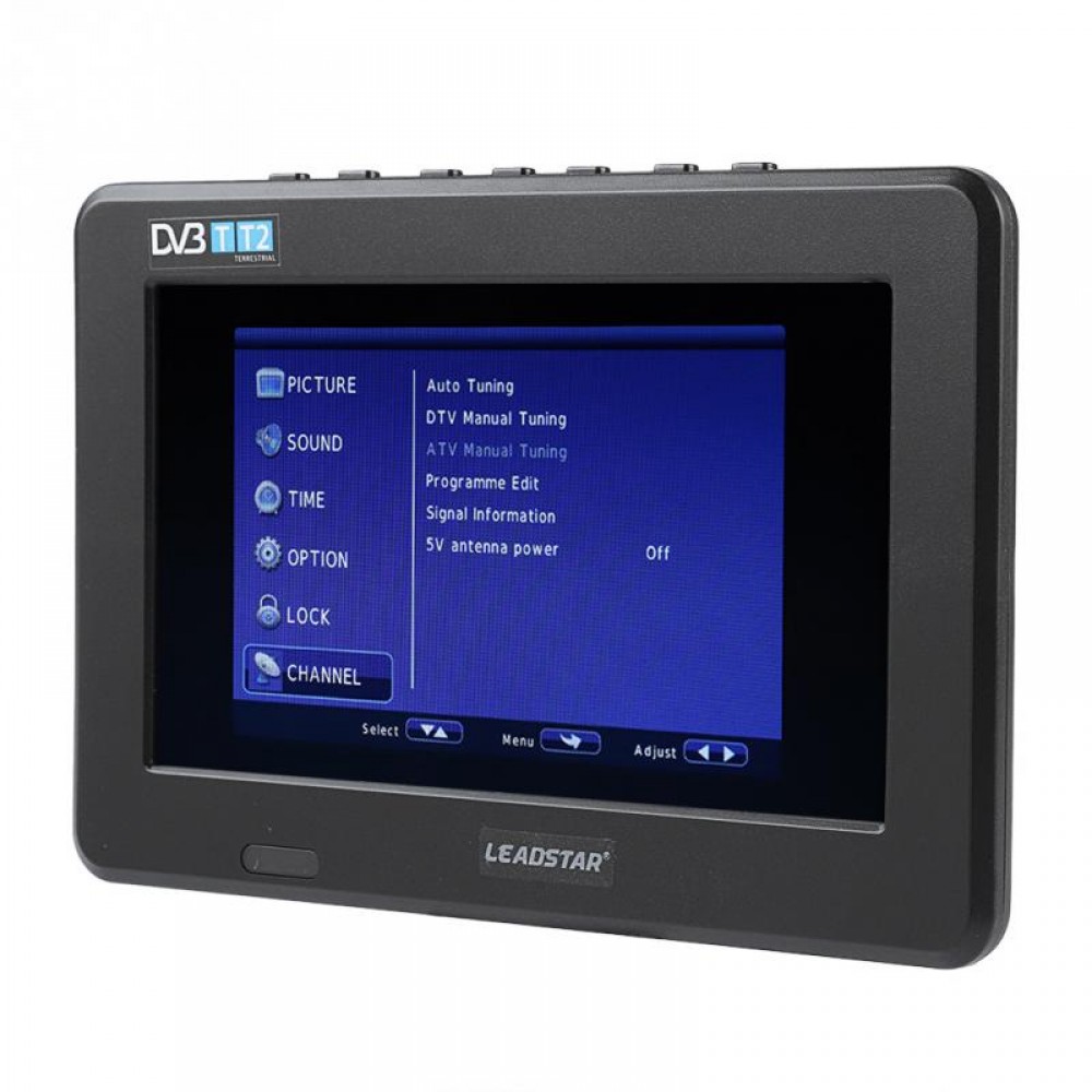 LEADSTAR Potable 7 inch TV HD TFT LED Screen Mini Mobile Car Digital TV Support DVB-T DVB-T2 ATSC ISDB Television USB TF Card