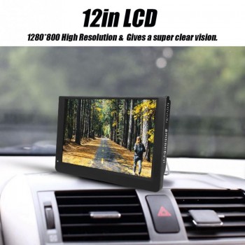 LEADSTAR 12inch Television  Color Screen 1080P Car Digital TV ATV/UHF/VHF Stereo Surrounding Car Televisions US Plug new style