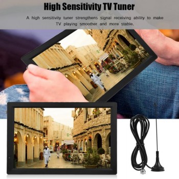 LEADSTAR 14in ATSC-T/T2 1080P Car Digital TV ATV High Sensitivity Tuner Portable TV for EU plug