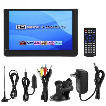 LEADSTAR 1080P Portable Television Mini 12-inch 16:9 LED Handheld DVB-T/T2 Digital TV Televisions Player for US  plug new style