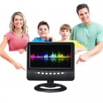 Fashion Small Portable 9inch HD TV LED Display 480*234 AV TV USB No Operating System Mini Wide Screen LCD Television For Outdoor