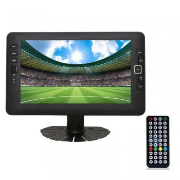 9inch Portable Car TV Television DVB-T2 digital Car TV With Receiver AV USB MP3 MP4 TV Program Recording Compatible Power Bank