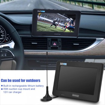 LEADSTAR 7 inch DVB-T-T2 16:9 HD Digital Analog Portable TV Color Television Player Home Car UK Plug Free Shipping