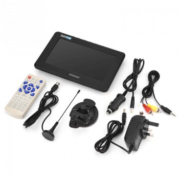 LEADSTAR 7 inch DVB-T-T2 16:9 HD Digital Analog Portable TV Color Television Player Home Car UK Plug Free Shipping
