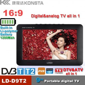 LEADSTAR TV HD Digital And Analog Televisions Receiver LED Television Car TV Support TF Card USB Audio Video Play DVB-T2 AC3