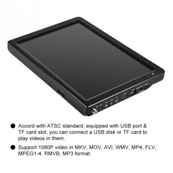 Leadstar 12 ATSC Portable Digital Television  1080P HD HDMI Video Player For Home Car