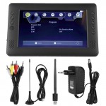 9inch Digital TV Portable Television DVB-T/T2 TV HD Player with WiFi Antenna Remote Control EU Plug 110-240V