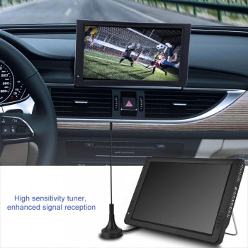 LEADSTAR Portable 12 Inch ISDB-T USB Digital TV Television HD Video Player for US plug
