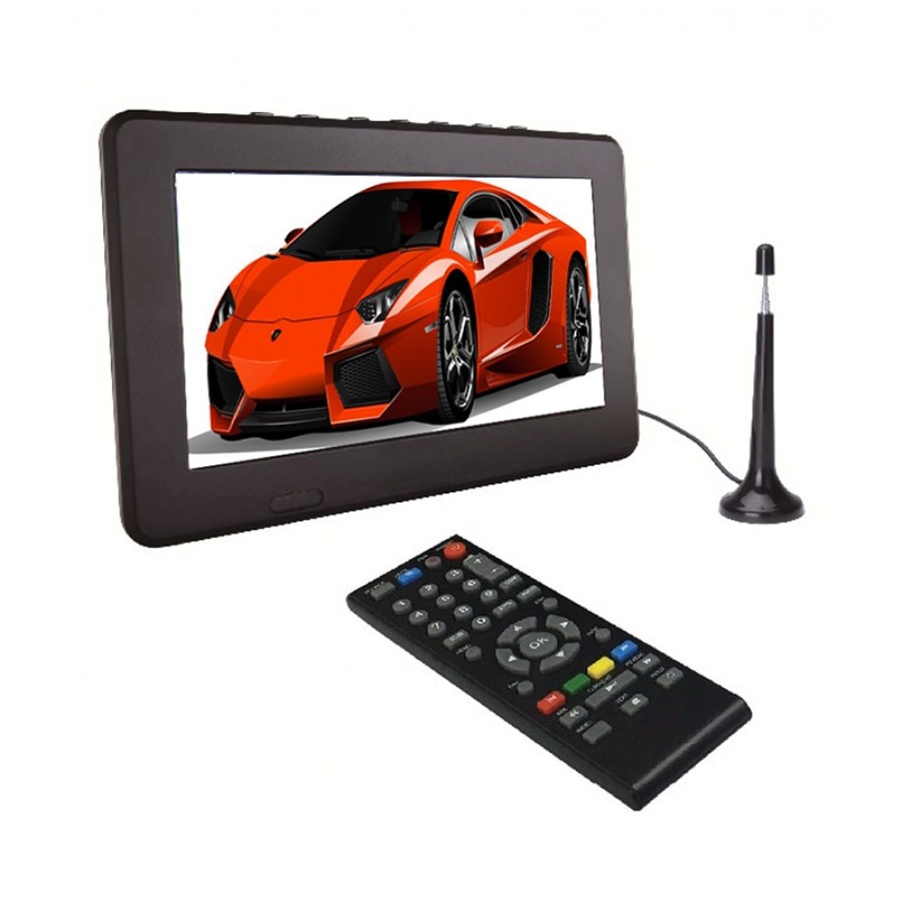 FTA strong siginal rechargeable H.264 USB HD out multi language software upgrade digital 7 inch portable tv!