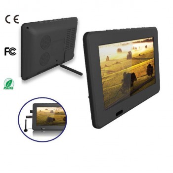 FTA strong siginal rechargeable H.264 USB HD out multi language software upgrade digital 7 inch portable tv!