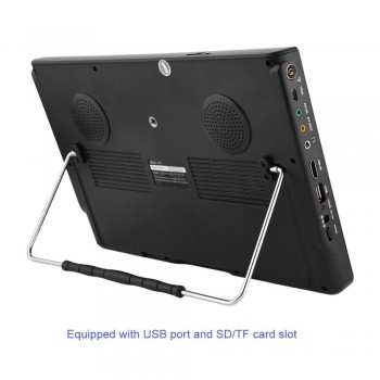 LEADSTAR 12 Inch ISDB-T Portable Digital TV Television HD Video Player Color Screen + Remote Control + Antenna + US plug Adapter