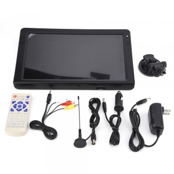 LEADSTAR 12 Inch ISDB-T Portable Digital TV Television HD Video Player Color Screen + Remote Control + Antenna + US plug Adapter