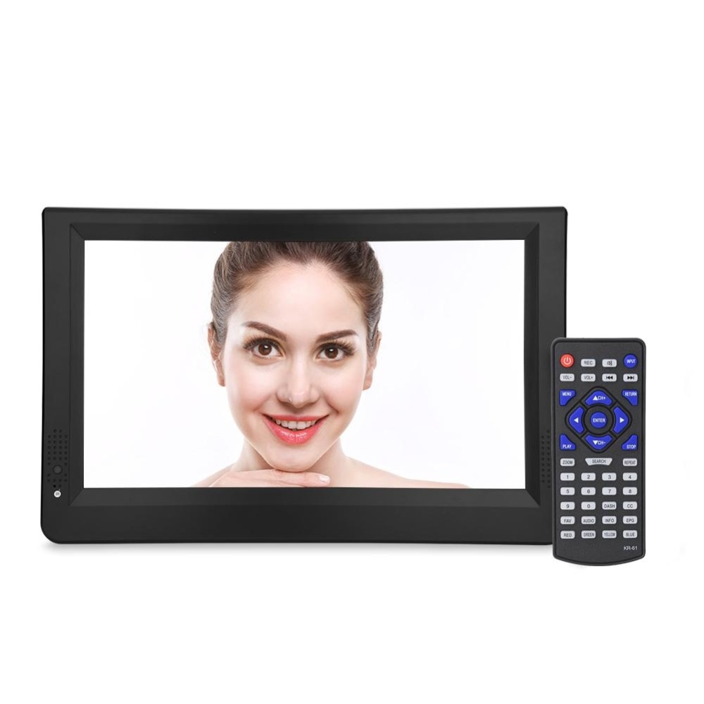 LEADSTAR 12 Inches ISDB TV Rechargeable Digital Color TV Television Player TFT-LED Screen Digital Analog Television