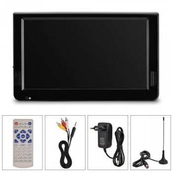 LEADSTAR ISDB-T 10.1 Inches 16:9 Portable TFT-LED Digital Analog Color TV Television Player for EU Plug