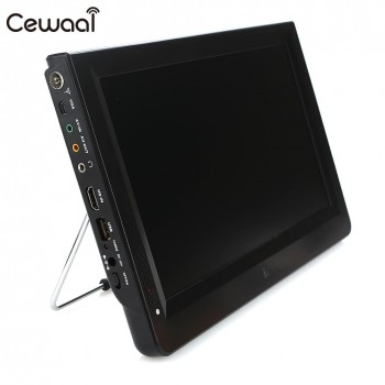 Cewaal 11.6 Inch 1280*800 Handheld Digital Analog TV Outdoor Rechargeable Digital TV Portable Home Portable DVB-T2 TV