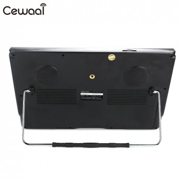 Cewaal 11.6 Inch 1280*800 Handheld Digital Analog TV Outdoor Rechargeable Digital TV Portable Home Portable DVB-T2 TV