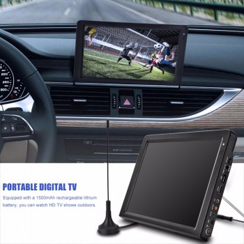 LEADSTAR DVB 12.1 Inches Rechargeable Digital Color TV Television Player TFT-LED Screen