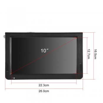 LEADSTAR Portable ATSC 10 16:9 Digital Television TV TFT LED 1080P HD Video Player