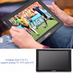 LEADSTAR Portable Digital TV 11.6 inch ATSC DVB-T T2 ISDB-T Analog Television Support DVB-T DVB-T2 HD 1080P Audio Video Car TV