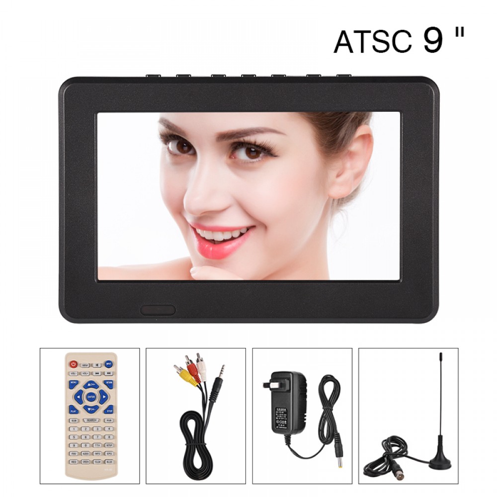 LEADSTAR Portable ATSC 9 inch 16:9 Digital Television TV TFT LED 1080P HD HDMI Video Player