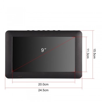 LEADSTAR Portable ATSC 9 inch 16:9 Digital Television TV TFT LED 1080P HD HDMI Video Player