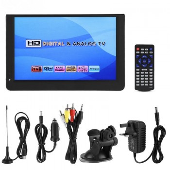 LEADSTAR 12inch 1080P DVB-T/T2 Portable Mini 16:9 LED Handheld  Digital TV Television Player with UK Plug Televisions