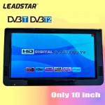 2017 New HD TV 10 Inch Digital And Analog TV Receiver And TF Card And USB Audio And Video Playback Portable DVB-T2 Television