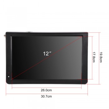 LEADSTAR Portable ATSC 12 16:9 Digital Television TV TFT LED 1080P HD HDMI Video Player