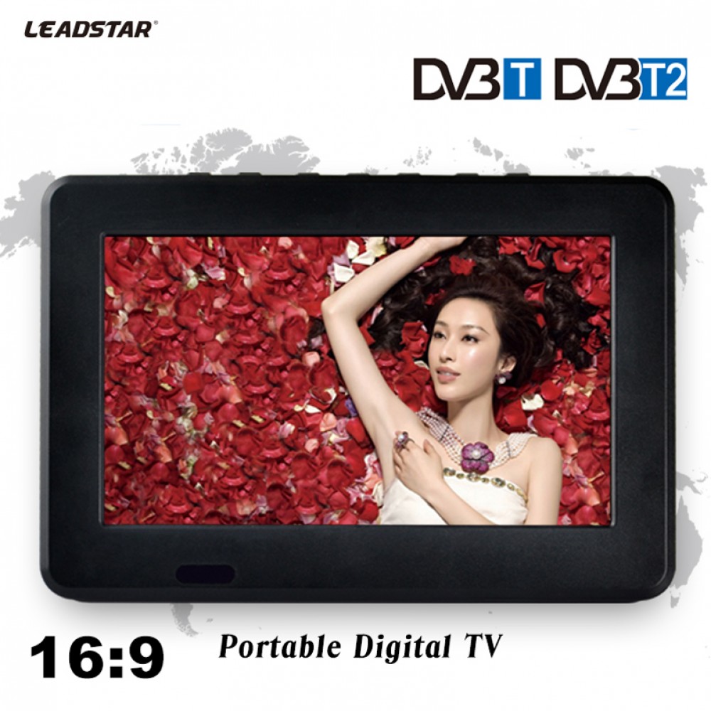HD TV DVB-T2 DVB-T 7 Inch Digital And Analog TV Receiver And TF Card And USB Audio And Video Playback Portable DVB-T2 Television