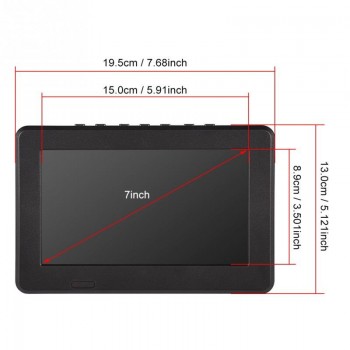 LEADSTAR 7 Inch Television ATSC 16:9 HD Digital Analog Portable TV Color Television Player For Home Car Televisions 2019 style
