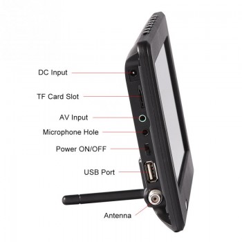 LEADSTAR 7 Inch Television ATSC 16:9 HD Digital Analog Portable TV Color Television Player For Home Car Televisions 2019 style