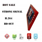 Factory price! strong siginal rechargeable 9 inch H.264 USB HD out  multi language digital portable tv!