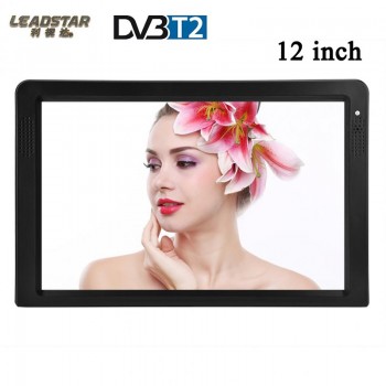 12 inches DVB-T-T2 16:9 Portable TFT-LED HD Digital Analog Color TV Television Player for UK Plug