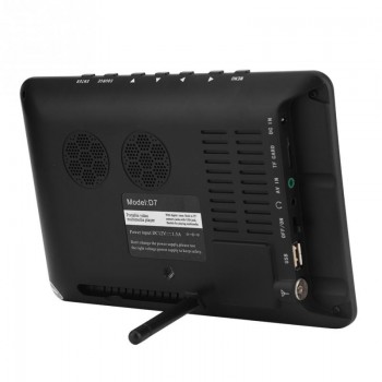 LEADSTAR Portable 7 inch TV DVB-T DVB-T2 ATSC ISDB 16:9 HD Color Screen Digital Analog Portable TV Car Player US EU UK AU Plug