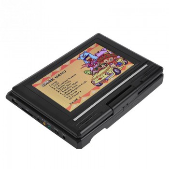 7.8inch Portable DVD Player Swivel Screen Rechargeable Multimedia Player with FM Radio Digital TV Car Charger Gamepad