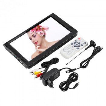 LEADSTAR 10 Inch Portable Digital HD TV with Analog Television Receiver Antenna DVB-T2 TV support TF Card And USB Audio Video