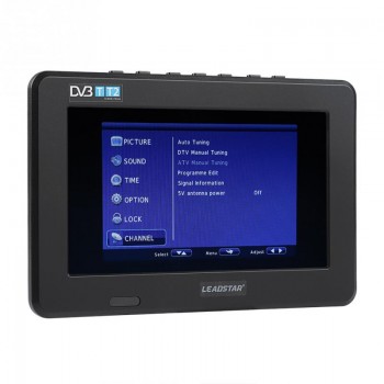 LEADSTAR Potable 7 inch TV HD TFT LED Screen Mini Mobile Car Digital TV Support DVB-T DVB-T2 ATSC ISDB Television USB TF Cards