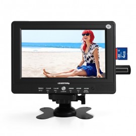 Fashion Small Portable 7inch HD TV LED Display 428*234 AV TV USB No Operating System Mini Wide Screen LCD Television For Outdoor