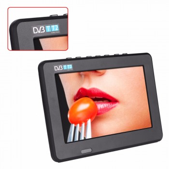 LEADSTAR 7 inch Led Portatile TV Television DVB-T DVB-T2 16:9 Color Screen TFT Digital Analog TV 800x480 Resolution 1200mah New