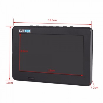 LEADSTAR 7 inch Led Portatile TV Television DVB-T DVB-T2 16:9 Color Screen TFT Digital Analog TV 800x480 Resolution 1200mah New