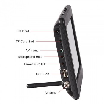 LEADSTAR Portable ATSC 7 inch  16:9 Digital Television TV TFT LED 1080P HD HDMI Video Player