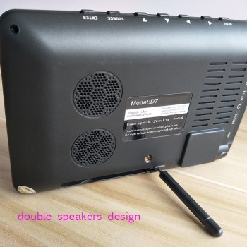 LEADSTAR Portable TV DVB-T2 Digital with HDMI input 7.0Inch+car charged cable Digital Color TV Television Player LED Screen