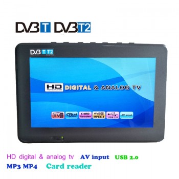 LEADSTAR Portable TV DVB-T2 Digital with HDMI input 7.0Inch+car charged cable Digital Color TV Television Player LED Screen