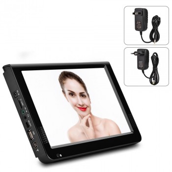 LEADSTAR ISDB-T 10.1 Inches 16:9 Portable Car TV TFT-LED Digital Analog Color TV Television Player with US or EU Plug Optional