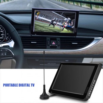 LEADSTAR ISDB-T 10.1 Inches 16:9 Portable Car TV TFT-LED Digital Analog Color TV Television Player with US or EU Plug Optional