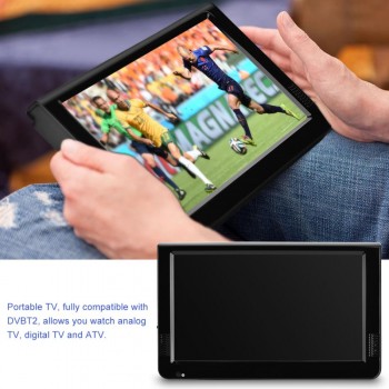 LEADSTAR ISDB-T 10.1 Inches 16:9 Portable Car TV TFT-LED Digital Analog Color TV Television Player with US or EU Plug Optional