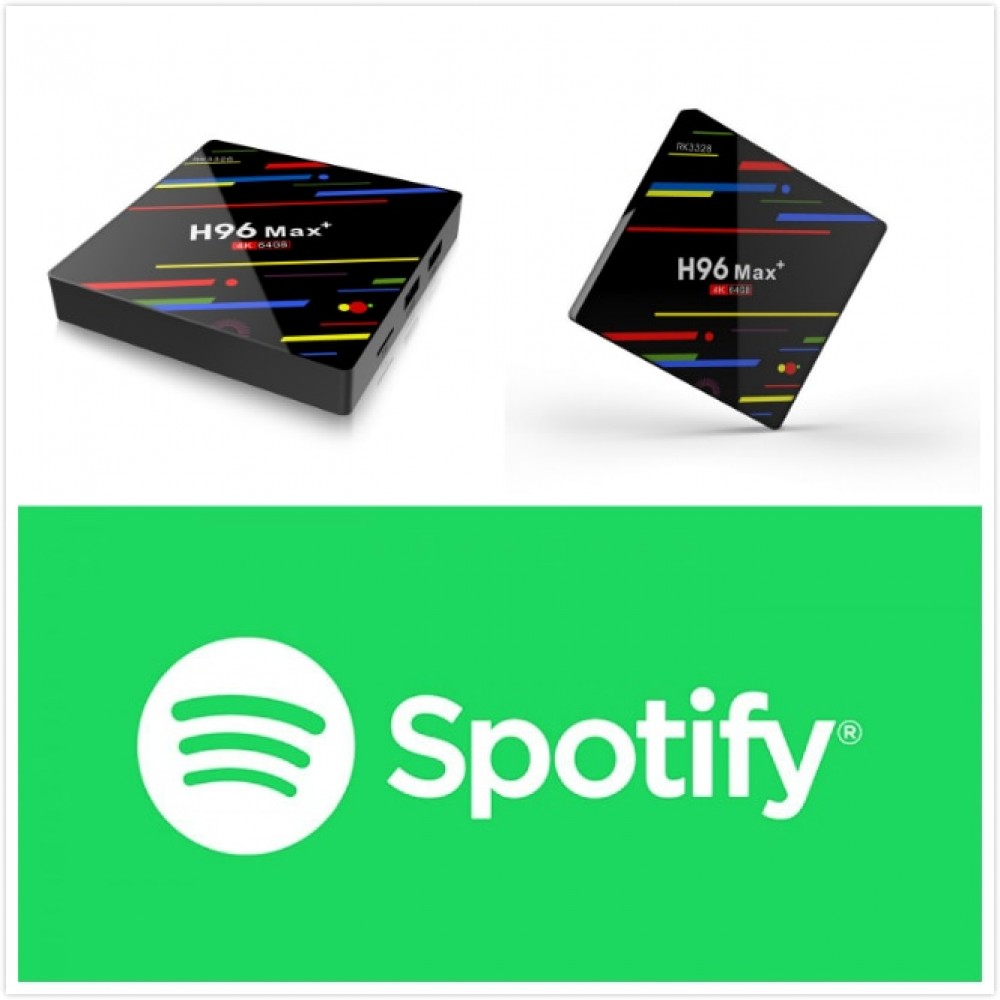 H96 MAX+ Android 7.1 With 1 year Spotify Premium Subscription Account Work on all Device Set Top Box Media Player