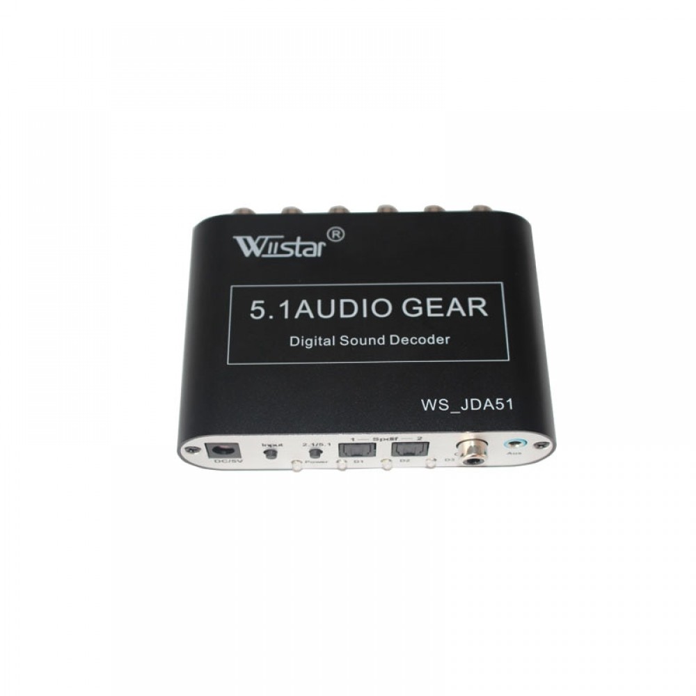 New SPDIF/5.1/2.1 Channel AC3/DTS Digital Audio Converter Gear Surround Sound Rush Decoder For DVD Player Worldwide Sale