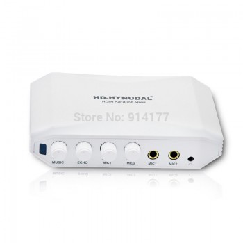 Newest ! HDMI Karaoke Sing machine mixer Converter for PC TV DVD Karaoke system mixer make the voice more pure Free Shipping